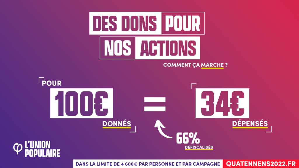 explications concernant les dons défiscalisés